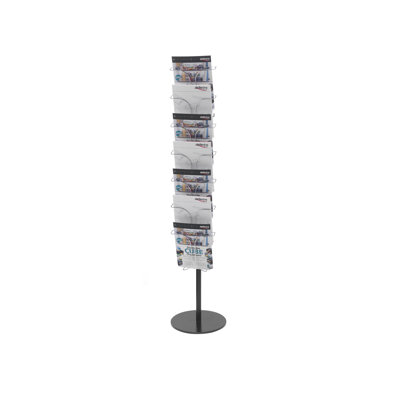 Deflecto Europe 142.5cm H Rotating Magazine Rack
