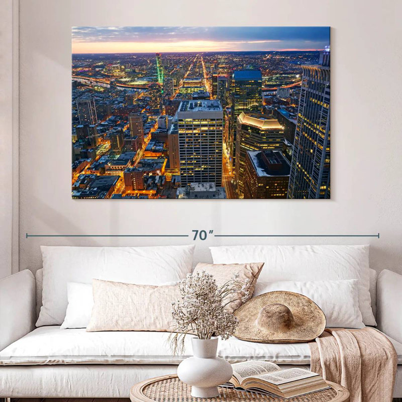 Ravi, lumières du centre-ville de Philadelphie, H 34 po x l 51 po