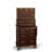 Gerstner International 3‑Piece Locking Storage System in Dark Oak – Chest, Base & Roller Cabinet Set