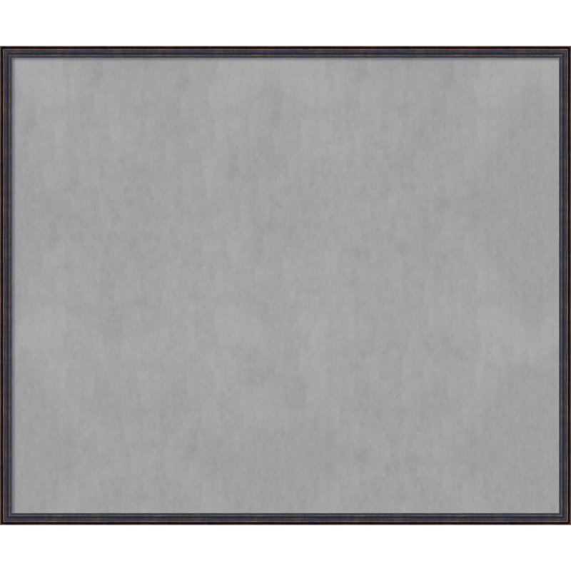 Tableau magnétique à cadre arrondi bronze foncé, H 42 po x l 50 po
