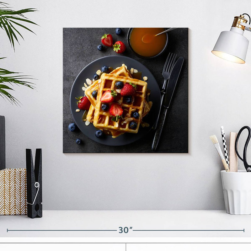 Gaufres Yarlin pour le petit déjeuner, H 16 po x l 16 po