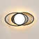3-Light LED Double Ring Flush Mount Ceiling Light