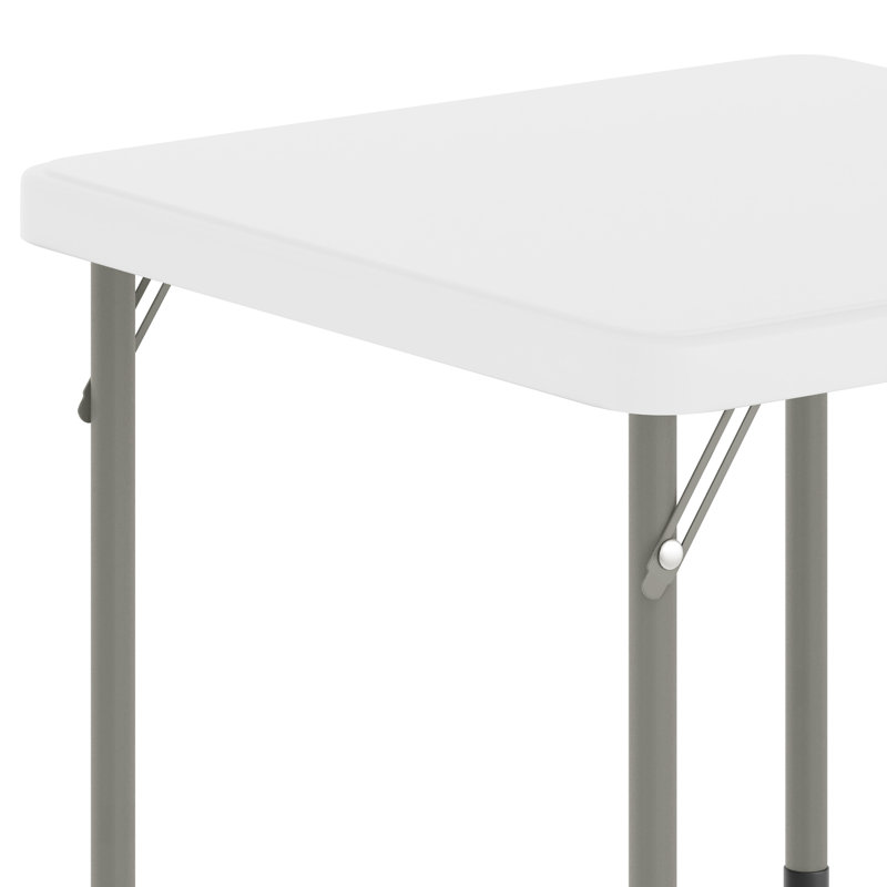Table pliante en plastique pour enfant avec pieds verrouillables, Blanc