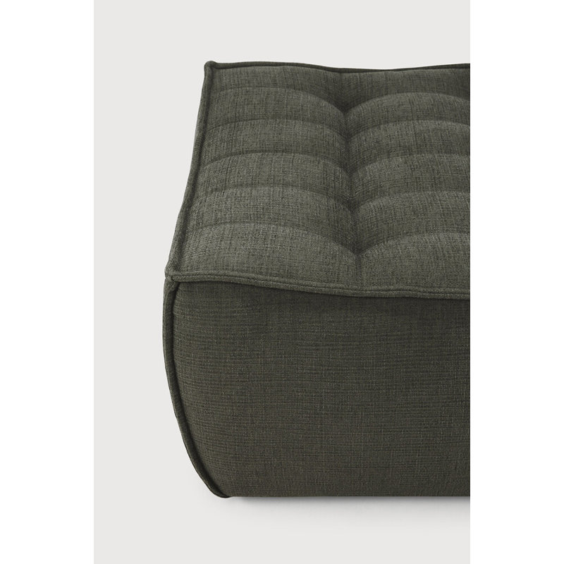 N701 Square Ottoman, Moss
