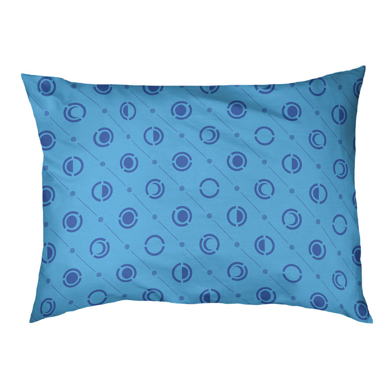 Coussin d’extérieur pour chien moon phases Chenault, Petit (l 28 po x P 6 po x H 18 po), Sarcelle / bleu marine / bleu