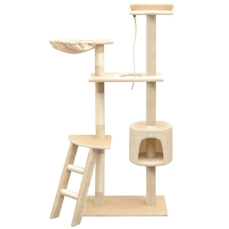 Amerina Cat Tree, Beige, 97  cm x 40 cm x 150 cm