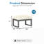 Repose-pieds d'extérieur en aluminium 2 pièces-108685064