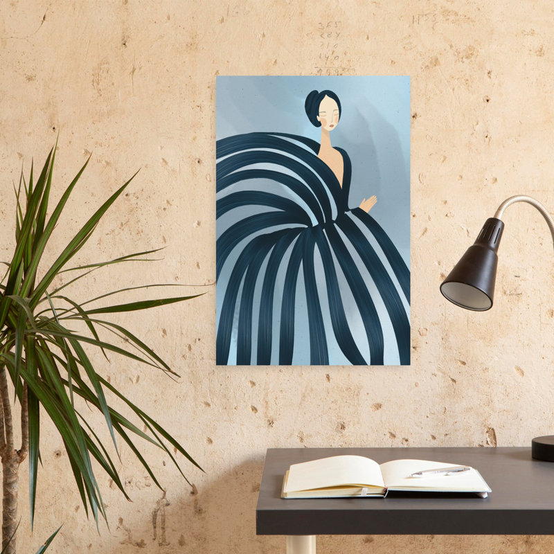 Art féminin abstrait féminin, H 24 po x l 16 po