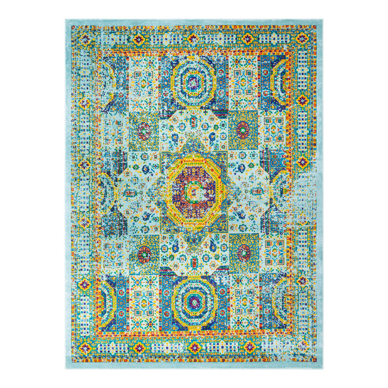 Erltrud Oriental Indoor Rug, Rectangle 9' x 12'