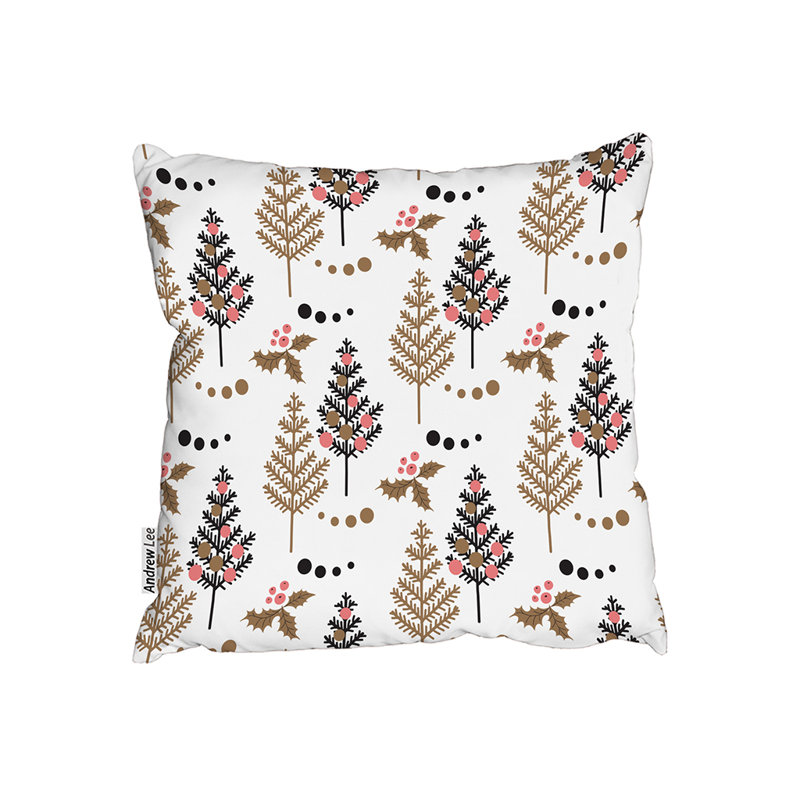 Indoor / Outdoor Floral Square Cushion, 60cm H x 60cm W x 7cm D