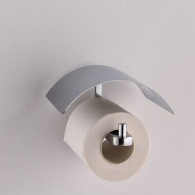 Kosmos Black Finish Wall Mounted Toilet Paper Roll Holder