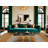 Washable Ochre Light Gray Striped Area Rug-1531305467