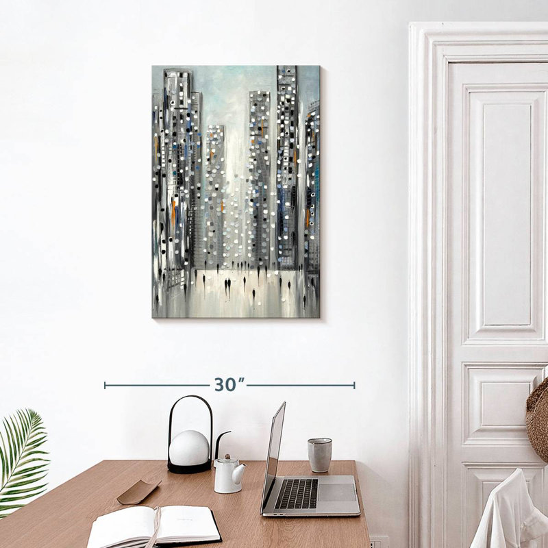 Avery City Reflections, 30" H x 20" W