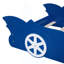 Lit plateforme avec roulettes Race-115900942