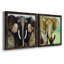 Majestic Encounter - Ensemble de 2 peintures sur toile encadrées-687279697-687279701