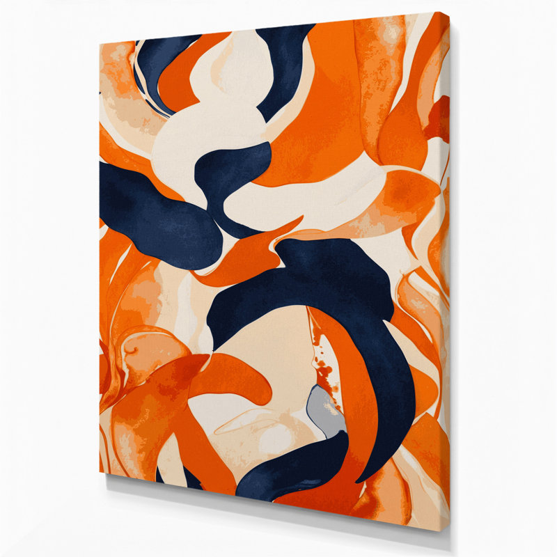 Abstrait aquarelle 68, art mural sur toile beige, H 30 po x l 20 po
