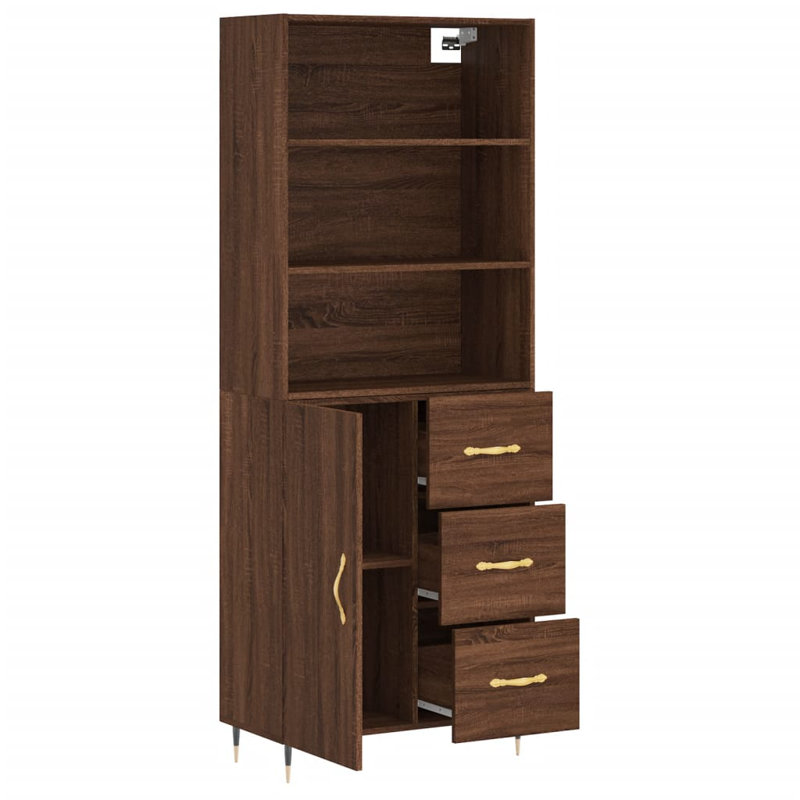 Ottokar 69.5cm Sideboard, Brown Oak