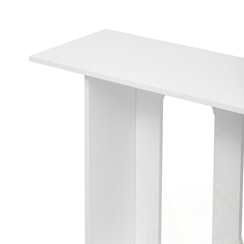 Console moderne avec placage en frêne, White