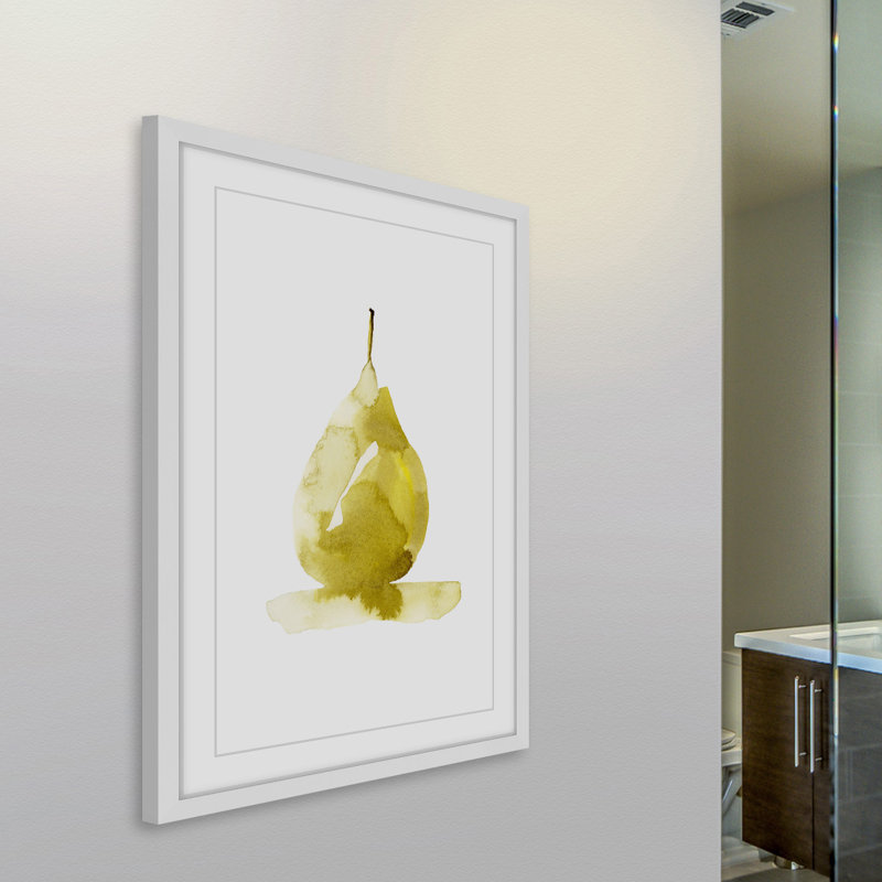 Golden Pear par Lindsay Megahed - reproduction de cadre photo, H 18 po x l 12 po x P 1,5 po