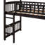 Lit mezzanine simple avec glissoire, - offre une aire de jeu confortable qui répond à vos besoins d'espace-487231058