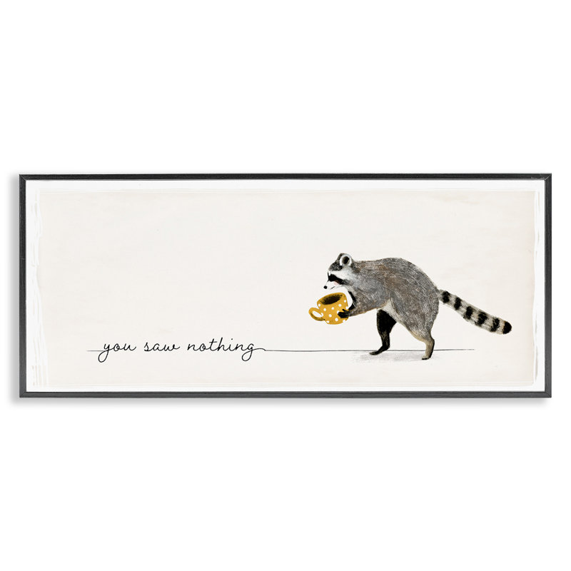 «You Saw Rien» par Victoria Barnes, Giclée encadrée noir minuit, H 10 po x l 24 po