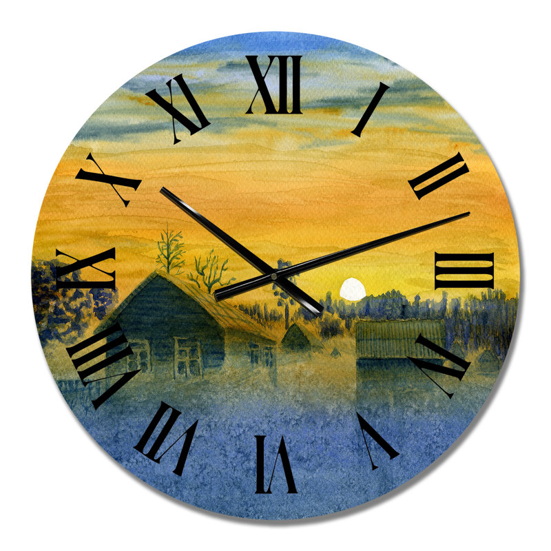 Horloge murale à la campagne, Petit