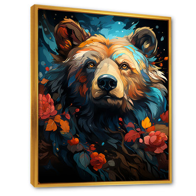 Pop Art, impression d'ours grizzly - 106913