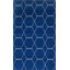 Tapis bleu marine à motif géométrique Debrodie-1404794593