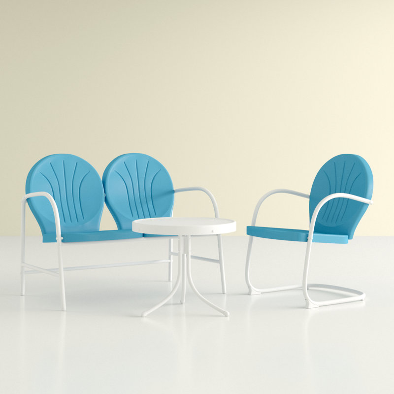 Burley Lounge Seating Group, Sky Blue