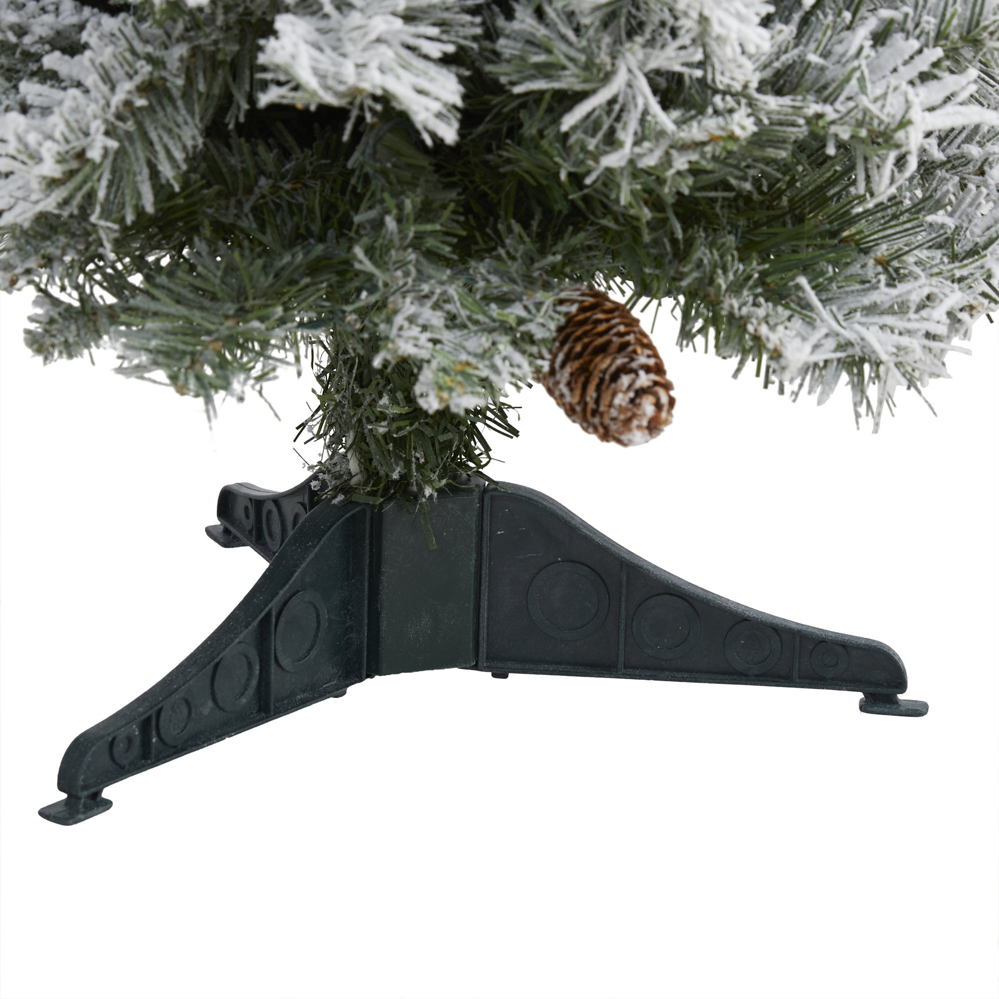 Lighted Artificial Pine Christmas Tree, 4' H
