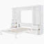 Lit escamotable Murphy avec placard, tiroirs et tablettes-1428437555