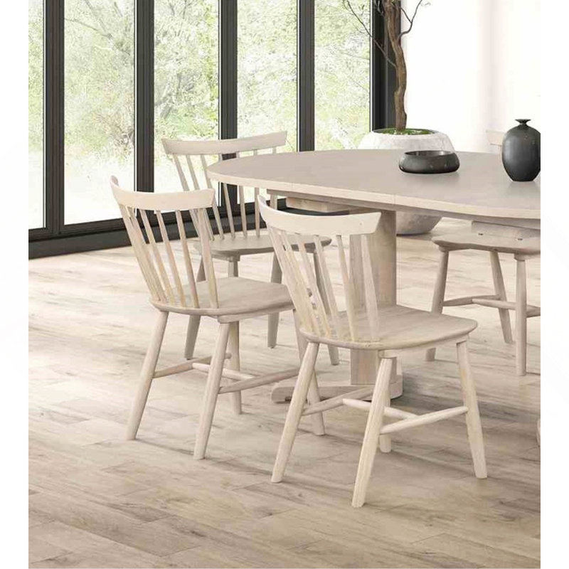 Chaise de salle à manger 2 pièces, Chêne blanc