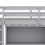Lit mezzanine peu encombrant avec bureau, rangement de tiroir, étagère, échelle et garde-corps de sécurité-1506667007