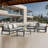 Denea 5 - Seater Outdoor Coversation Seating Group With Powder Coating Aluminum Frame