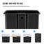13-Gallon Stainless Steel Step On Trash Can Kitchen Soft Close Garbage Bin With 30 Garbage Bags-119716741