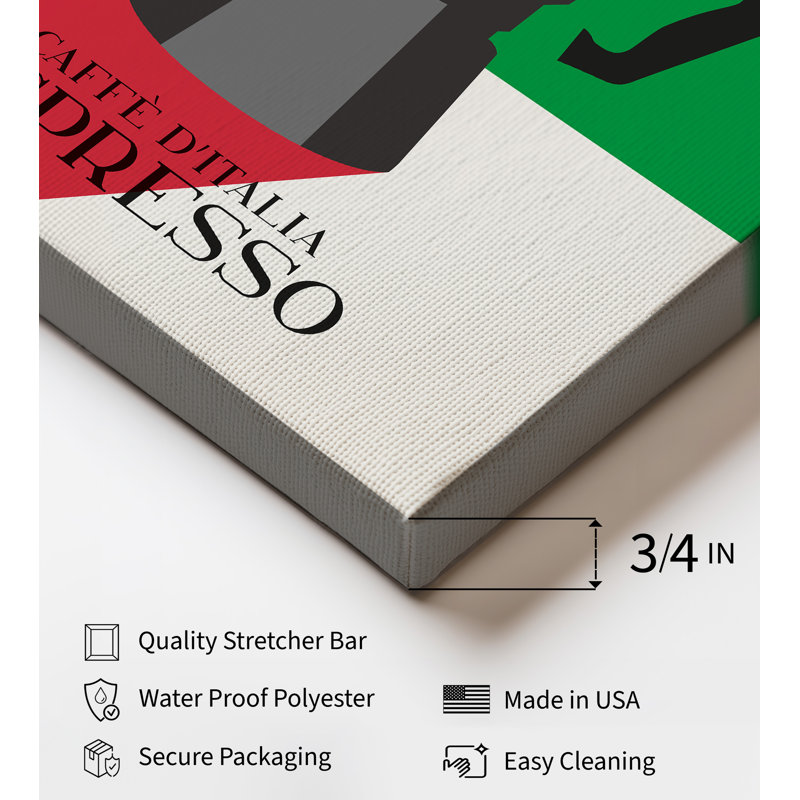 Italy Milano Espresso, Unframed, Canvas, 11"H x 14"W