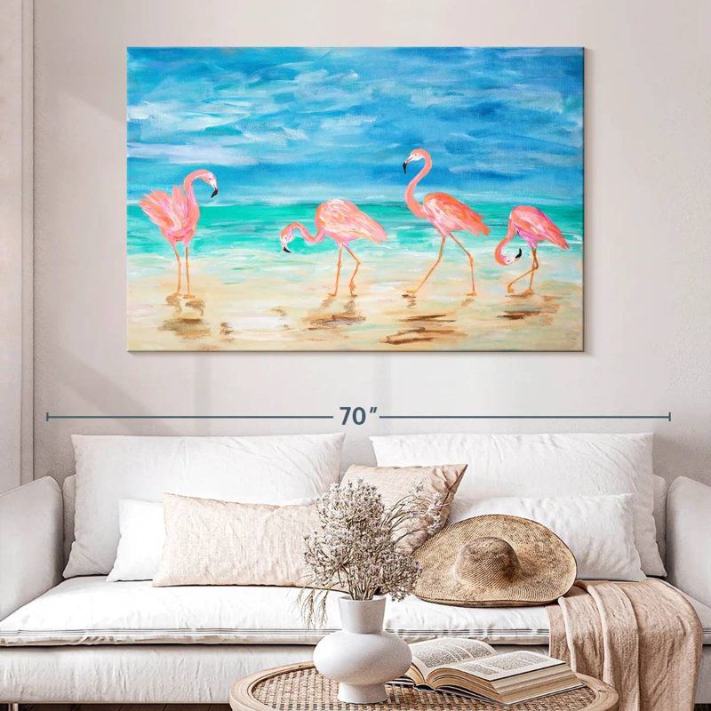 Brampt Sunny Flamingo Beach, H 34 po x l 51 po