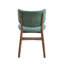 Chaise d'appoint rembourrée bleue et noyer Bevis (ensemble de 2)-358949078