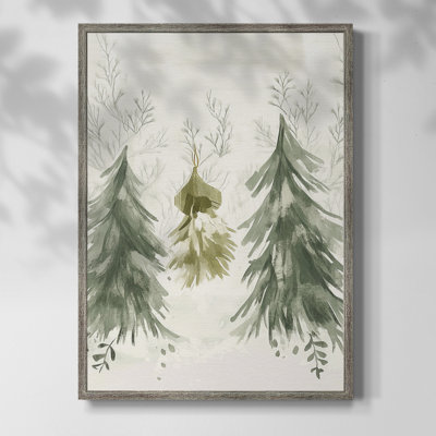 «Christmas Holiday Art», reproduction encadrée CECL XXXIV - bois massif