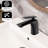 Matte Black Bathroom Tap, Single Handle Brass Faucet With Rust Finish For Sink And Washbasin Faucet, Hole Temperature Cabinet