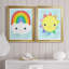 " Rainbow Colours " 2 - Pieces Painting Print-2071710177-2071710176