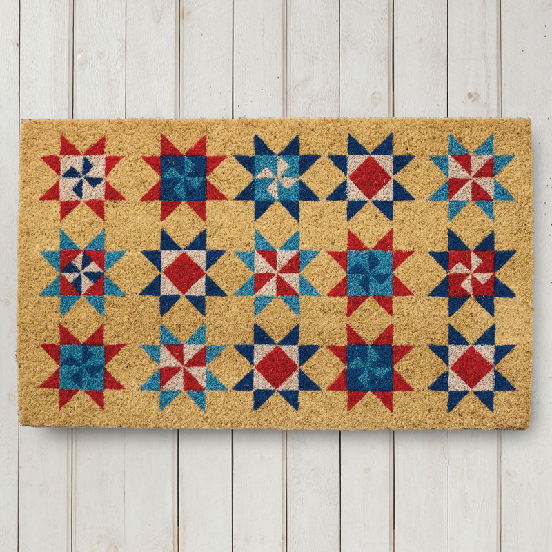 Patriotic Quilt Doormat 18x30