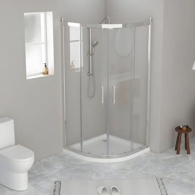 36"W x 75"H Reversible Shower Door
