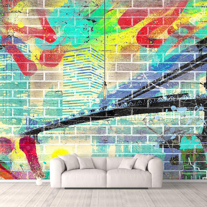 Modern City Graffiti, 8.33' W x 12' L