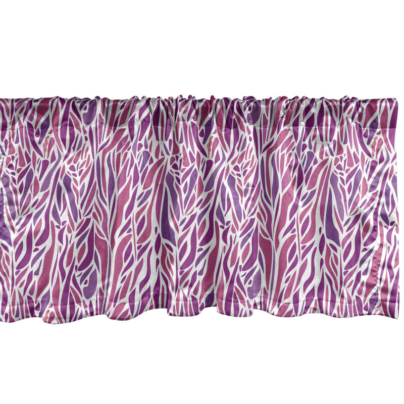 Cantonnière bleue Ambesonne - paquet de 2 - Hibiscus hawaïen exotique 51716, L 54 po x L 12 po