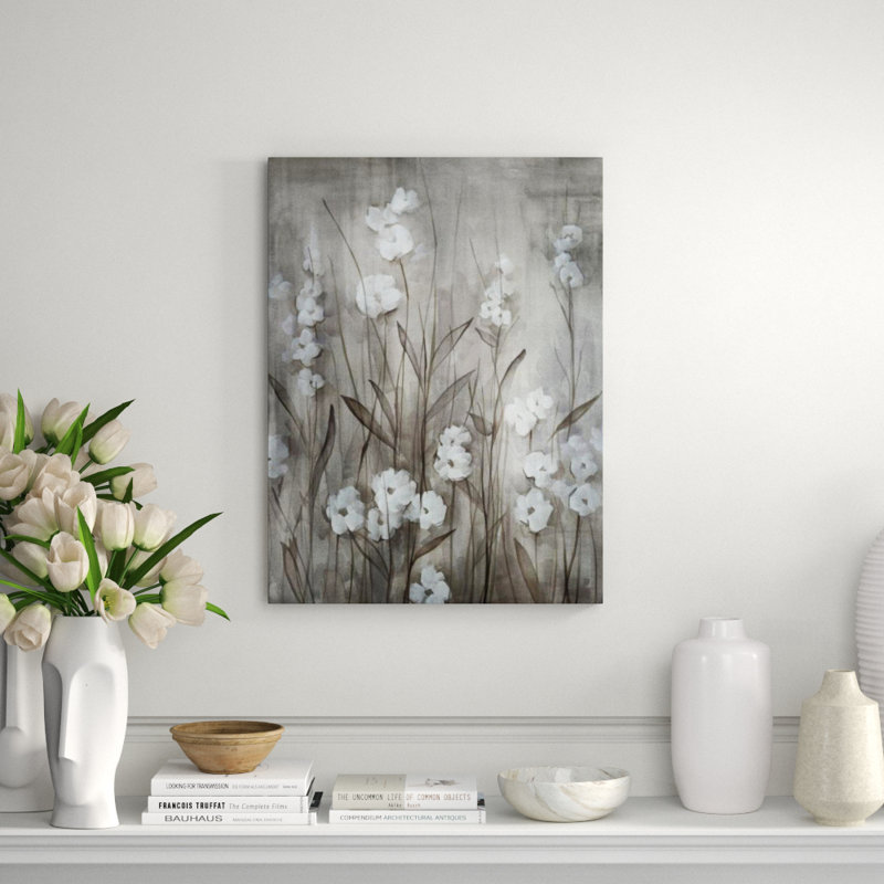 White Moon Night II Print by Janice Sadler, Glass Coat, 32" H x 24" W x 1.5" D