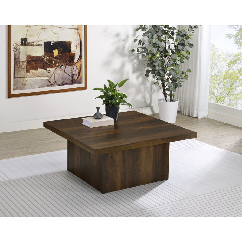 Table basse Eldridge, H 16,24 po x l 35,49 po x P 35,49 po, Brown