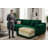 106.5" Boneless L-shaped Corduroy Upholstered Three-seat Lounge Sofa With Chaise And Ottoman, No Assembly Required-1458341025-1458341024