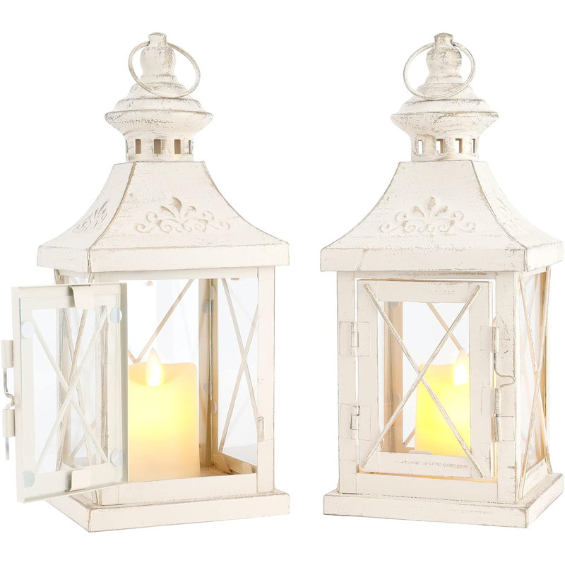 Set of 2 Decorative Candle Lantern