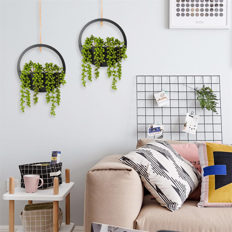 Burgal Hanging Planter, Black